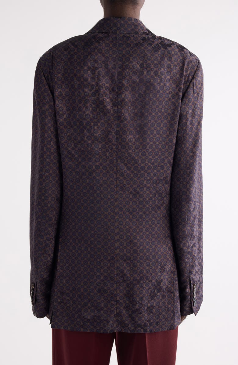 Dries Van Noten Bastis Single Breasted Blazer, Alternate, color, Brown