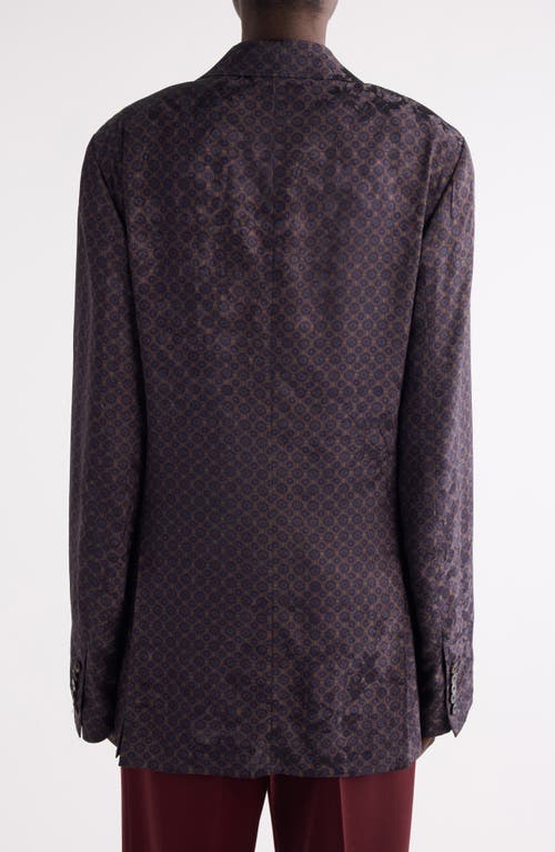 Dries Van Noten Bastis Single Breasted Blazer In Brown