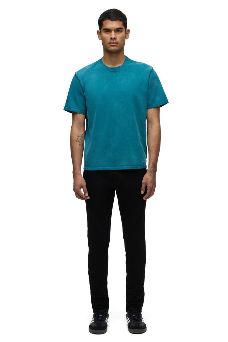 Blake Stretch Slim Straight Leg Jeans, Alternate, color, RAVEN