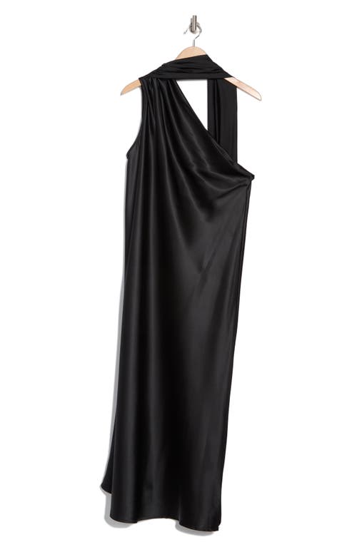 Shop Renee C Scarf Neck One-shoulder Maxi Dress