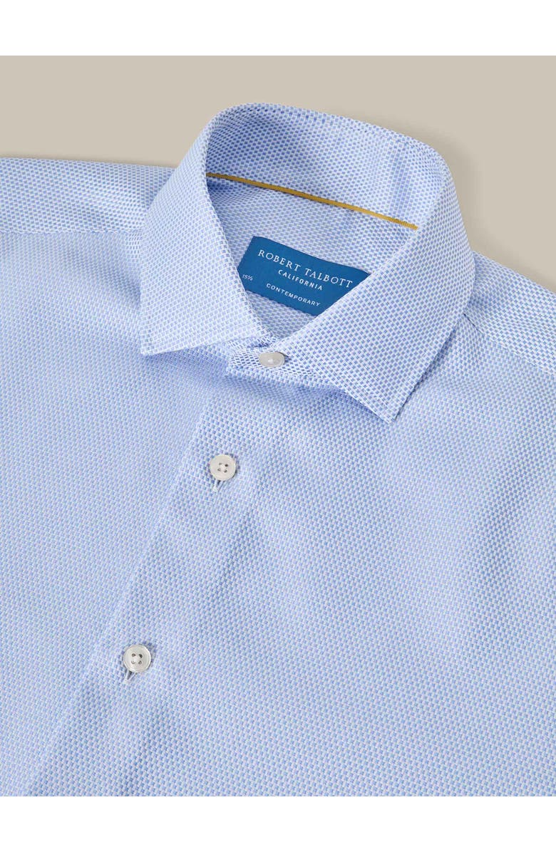 Robert Talbott Reynolds Hopsack Contemporary Fit Shirt, Alternate, color, Blue
