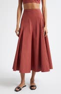 A.L.C. Gemma Stretch Cotton Skirt