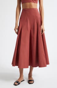 A.L.C. Gemma Stretch Cotton Skirt