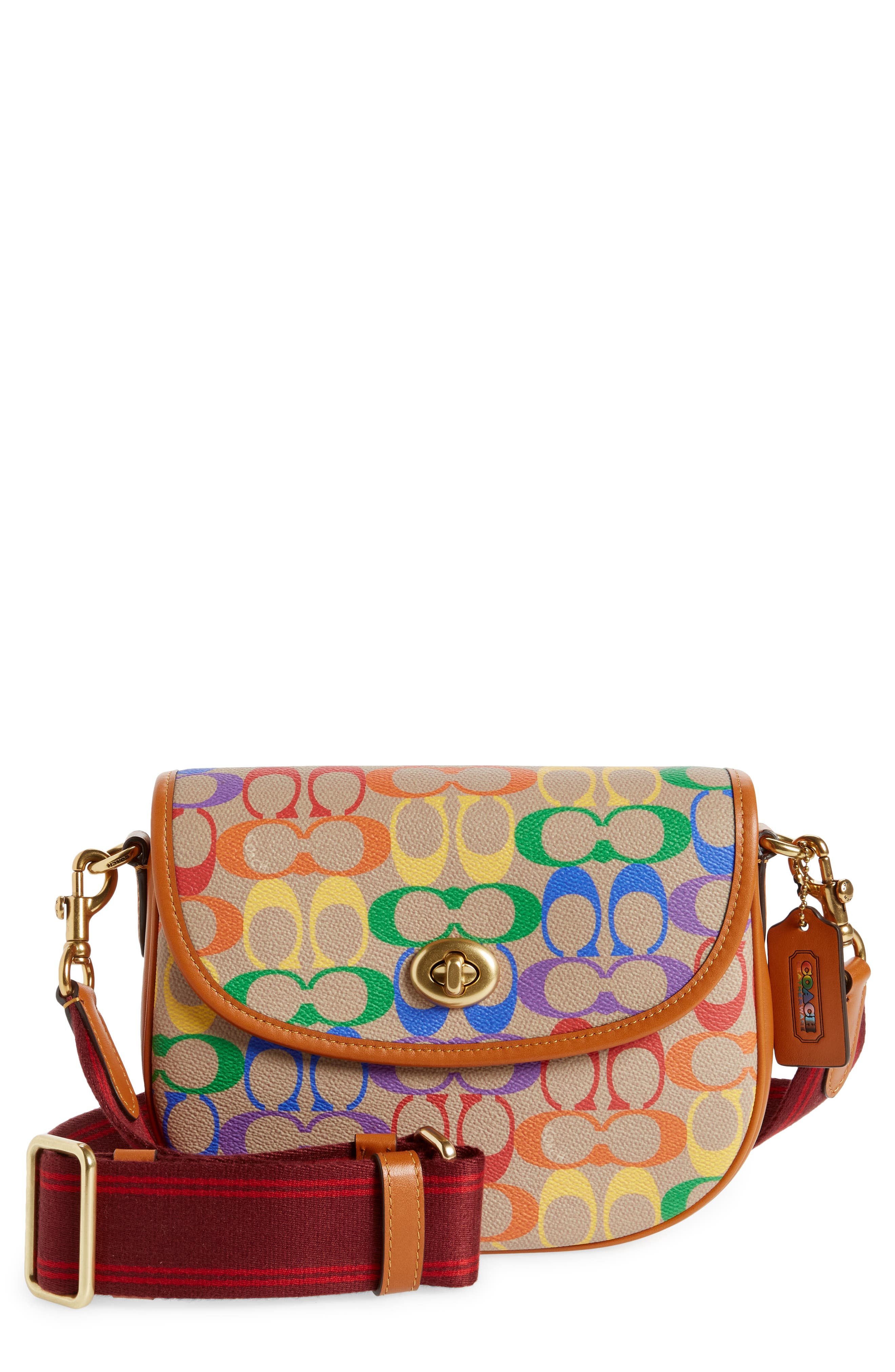 COACH Pride Coated Canvas Signature Crossbody Bag, Main, color, 