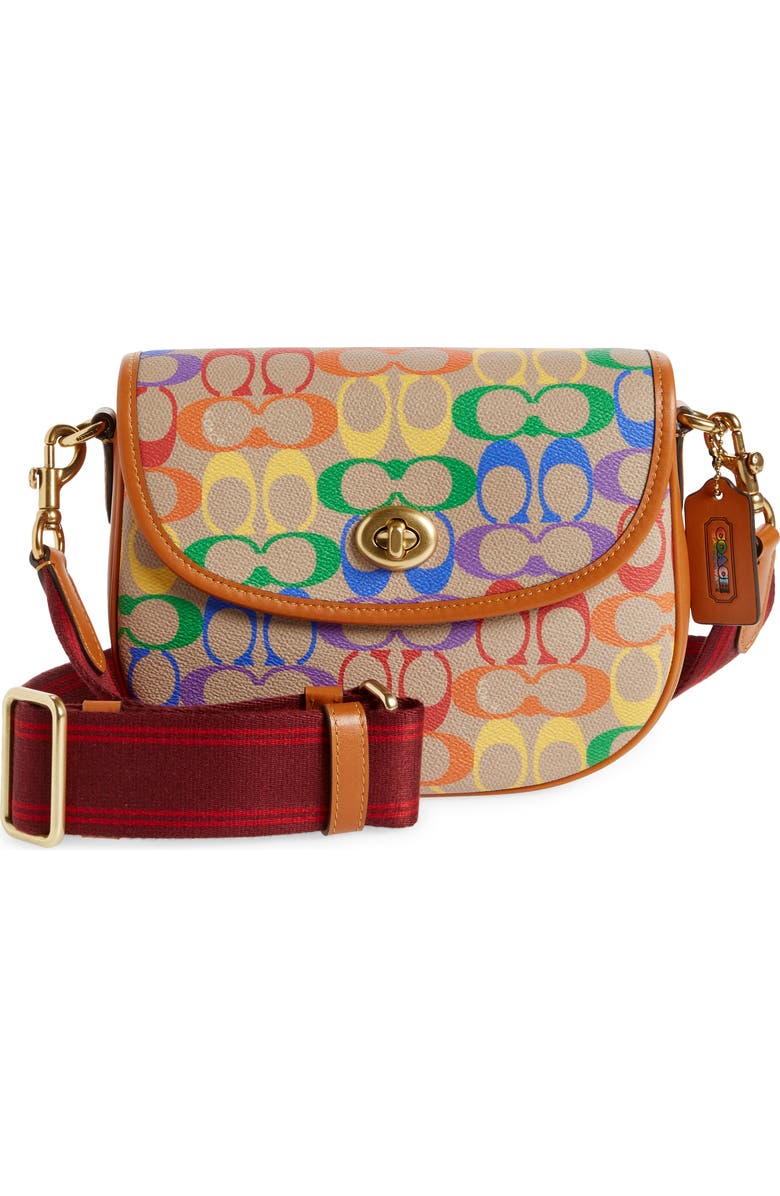 COACH Pride Coated Canvas Signature Crossbody Bag, Main, color,