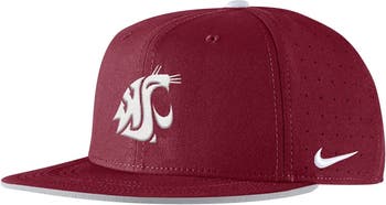 Men's Nike Crimson Washington State Cougars 2025 On-Field True Performance  Baseball Fitted Hat