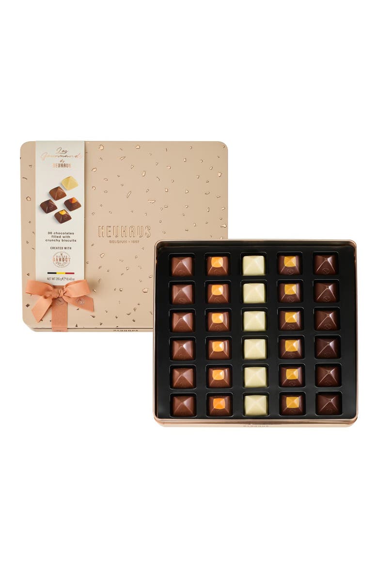Les Gourmands 30-Piece Chocolate Assortment, Main, color, CREAM