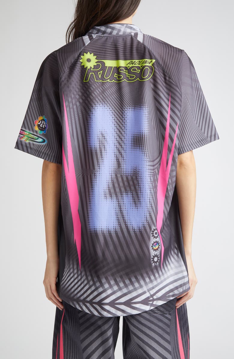 Paolina Russo Oversize Short Sleeve Stretch Jersey Top, Alternate, color, 