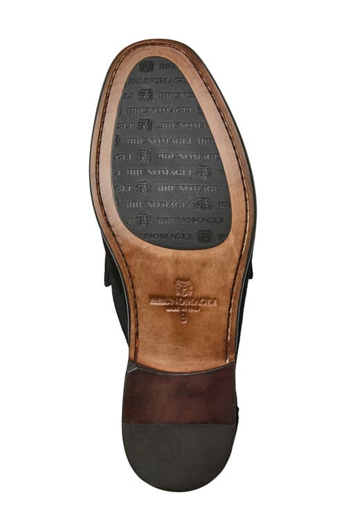 Bruno Magli Trieste Bit Loafer In Black Suede