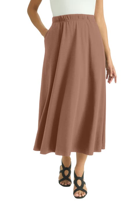 Soft Ease Midi Skirt (Plus Available)