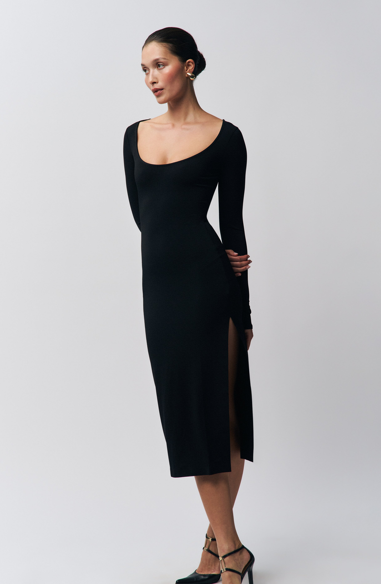 Guizio Sander Dress, Alternate, color, Black