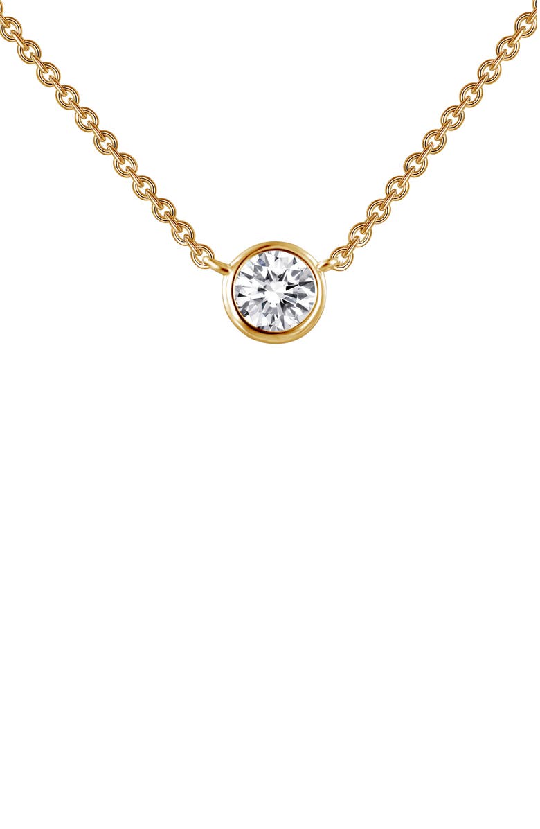 Lafonn Simulated Diamond Pendant Necklace, Main, color,