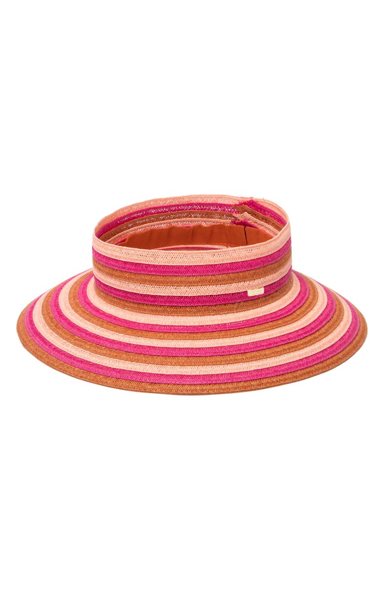 Trina Turk Marjorie Visor, Main, color, Bright Pink