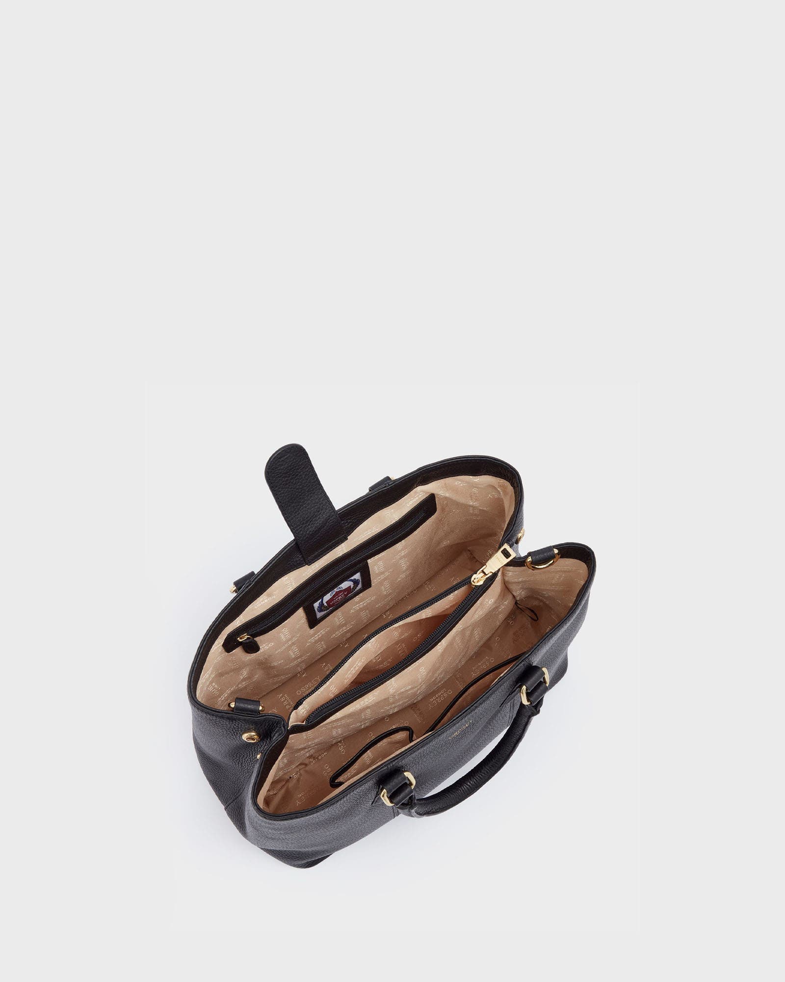 The Adaline Leather Workbag, Alternate, color, Black
