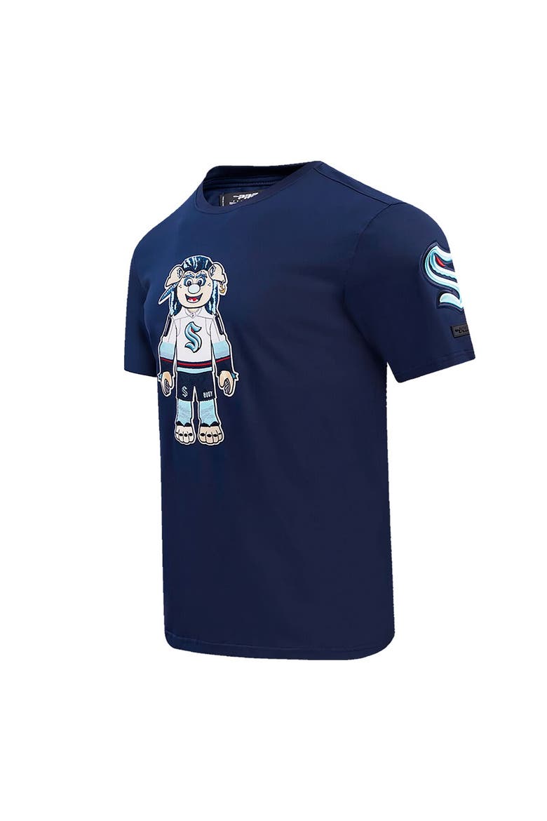 Men's Pro Standard Deep Sea Blue Seattle Kraken Mascot T-Shirt, Alternate, color, Navy