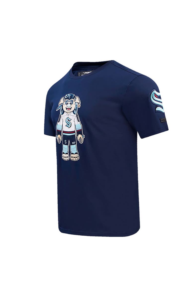 PRO STANDARD Men's Pro Standard Deep Sea Blue Seattle Kraken Mascot T-Shirt, Alternate, color, Navy