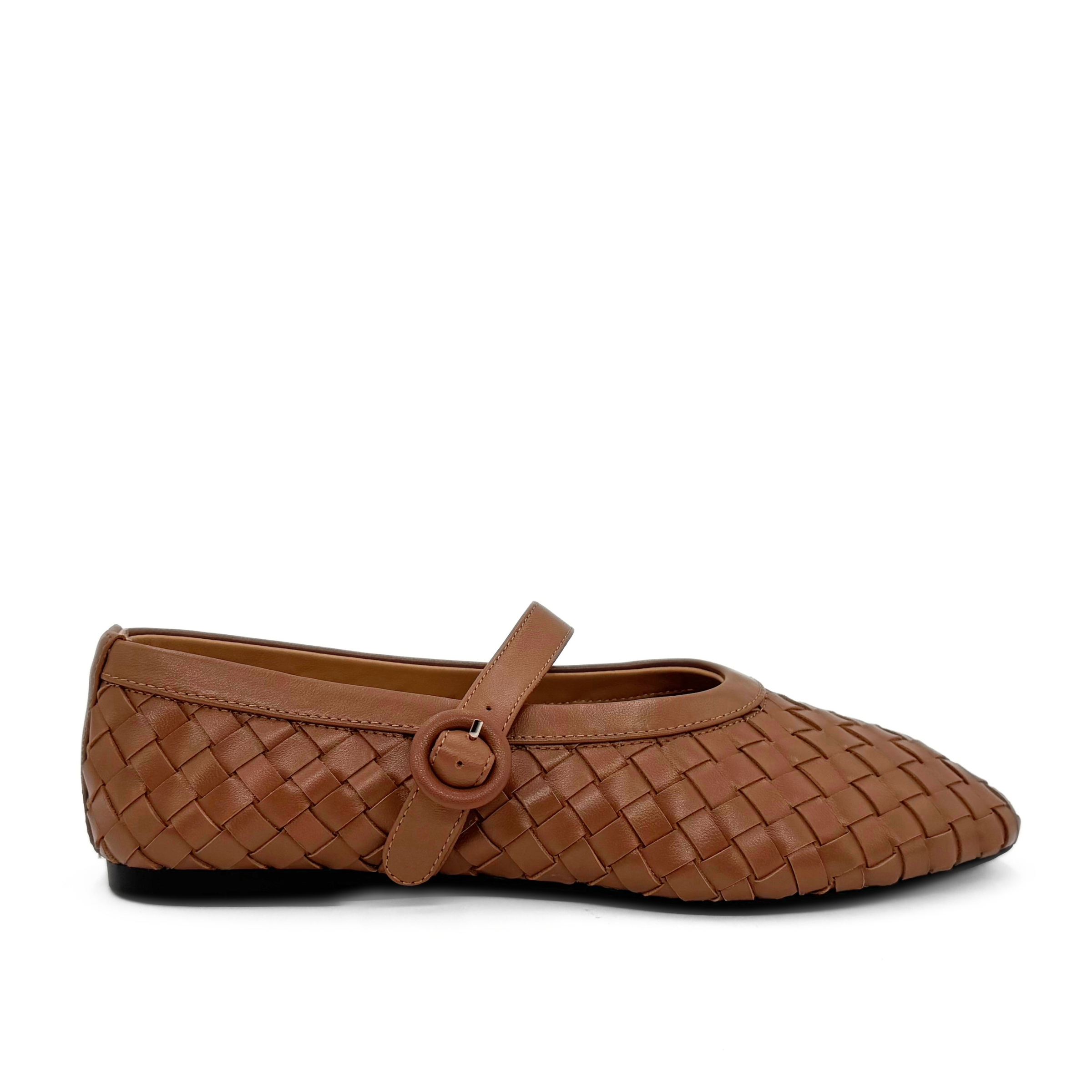 Rena Woven Mary Janes, Main, color, Tan