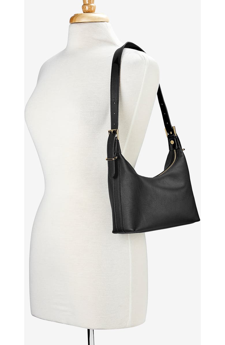 GiGi New York BLAKE SHOULDER BAG, Alternate, color, Black
