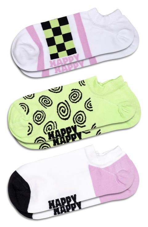 Assorted 3-Pack No-Show Socks