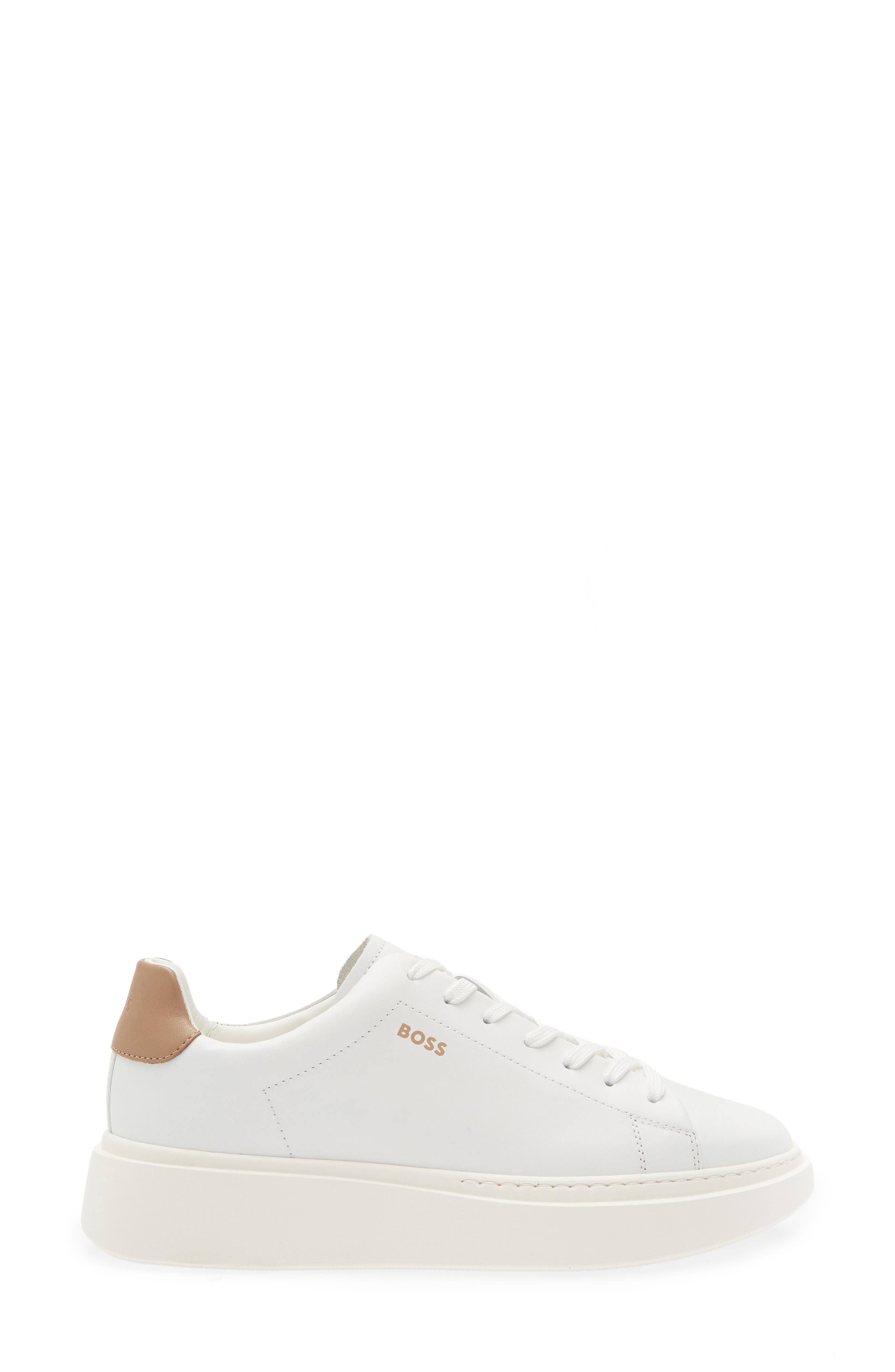 BOSS Amber Sneaker, Alternate, color, Open White