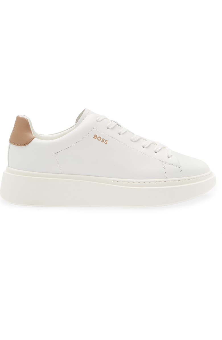 BOSS Amber Sneaker, Alternate, color, Open White