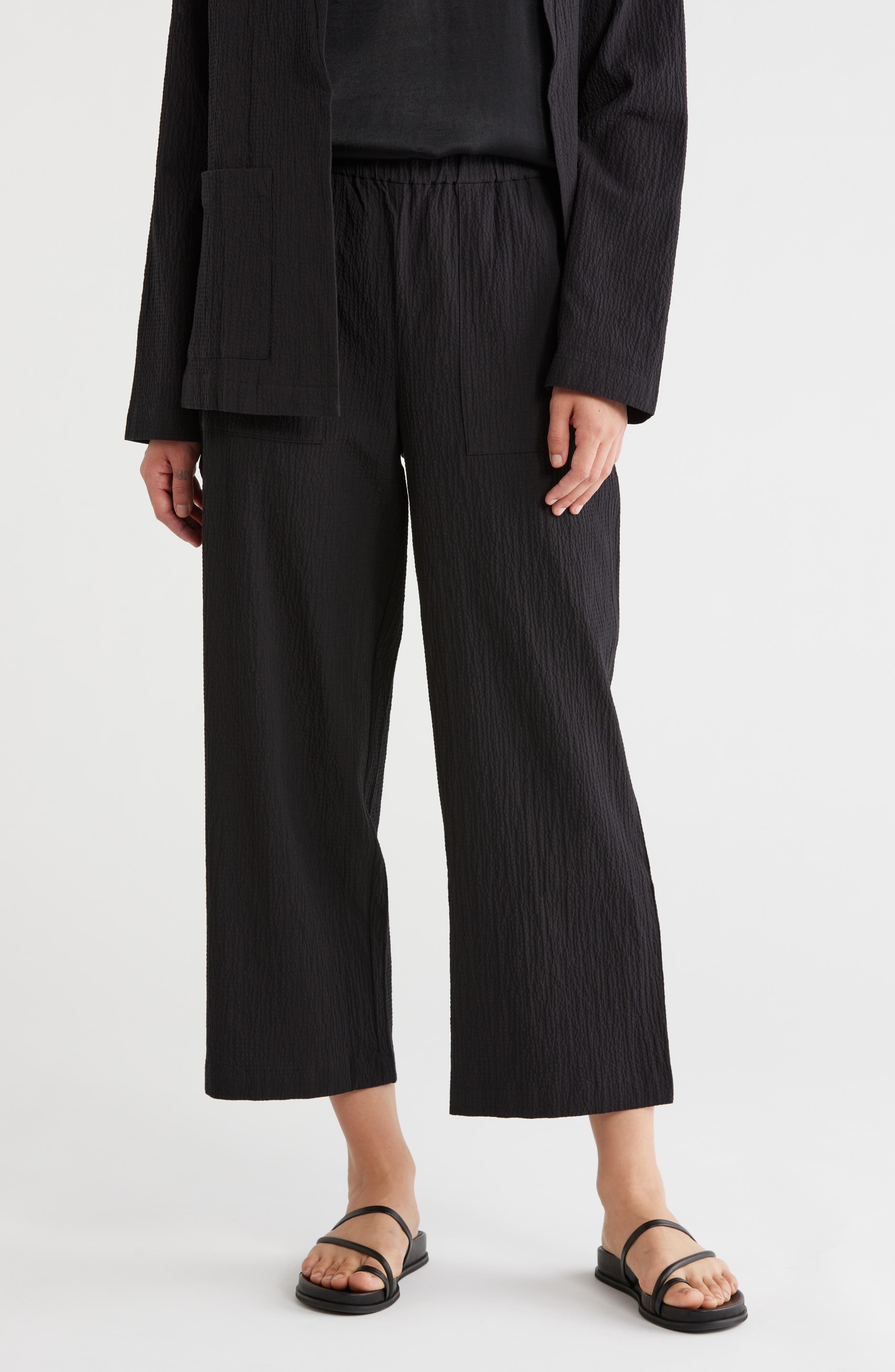 Straight Leg Cropped Pants
