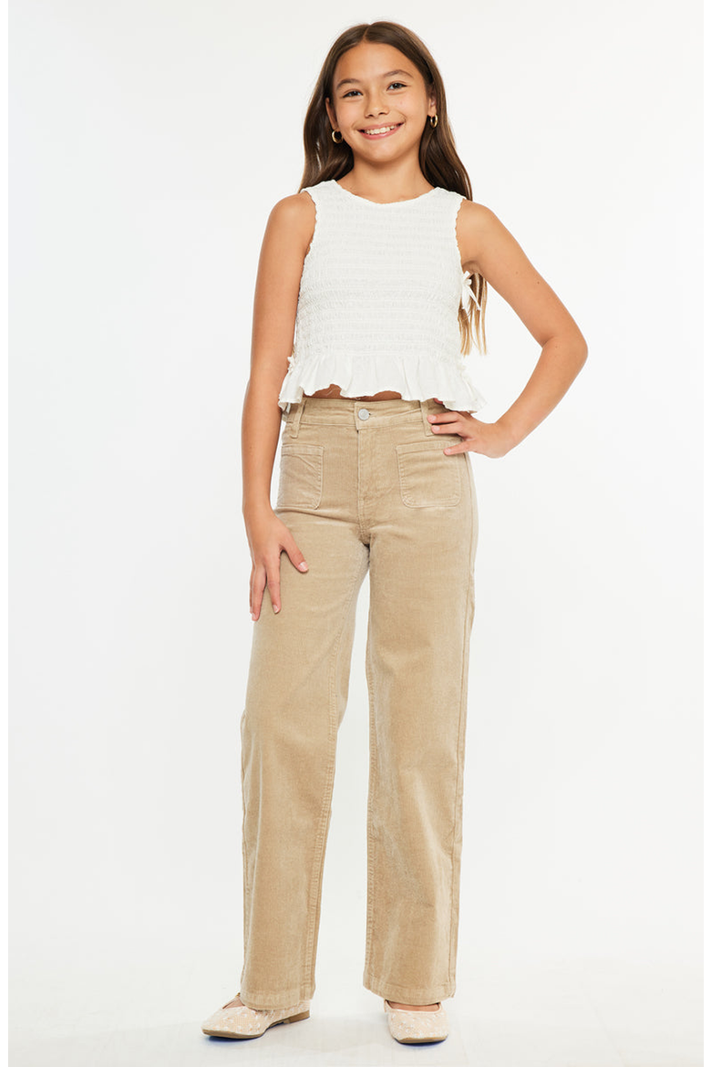 Sullie Ultra High Rise Wide Leg Jeans, Alternate, color, Beige