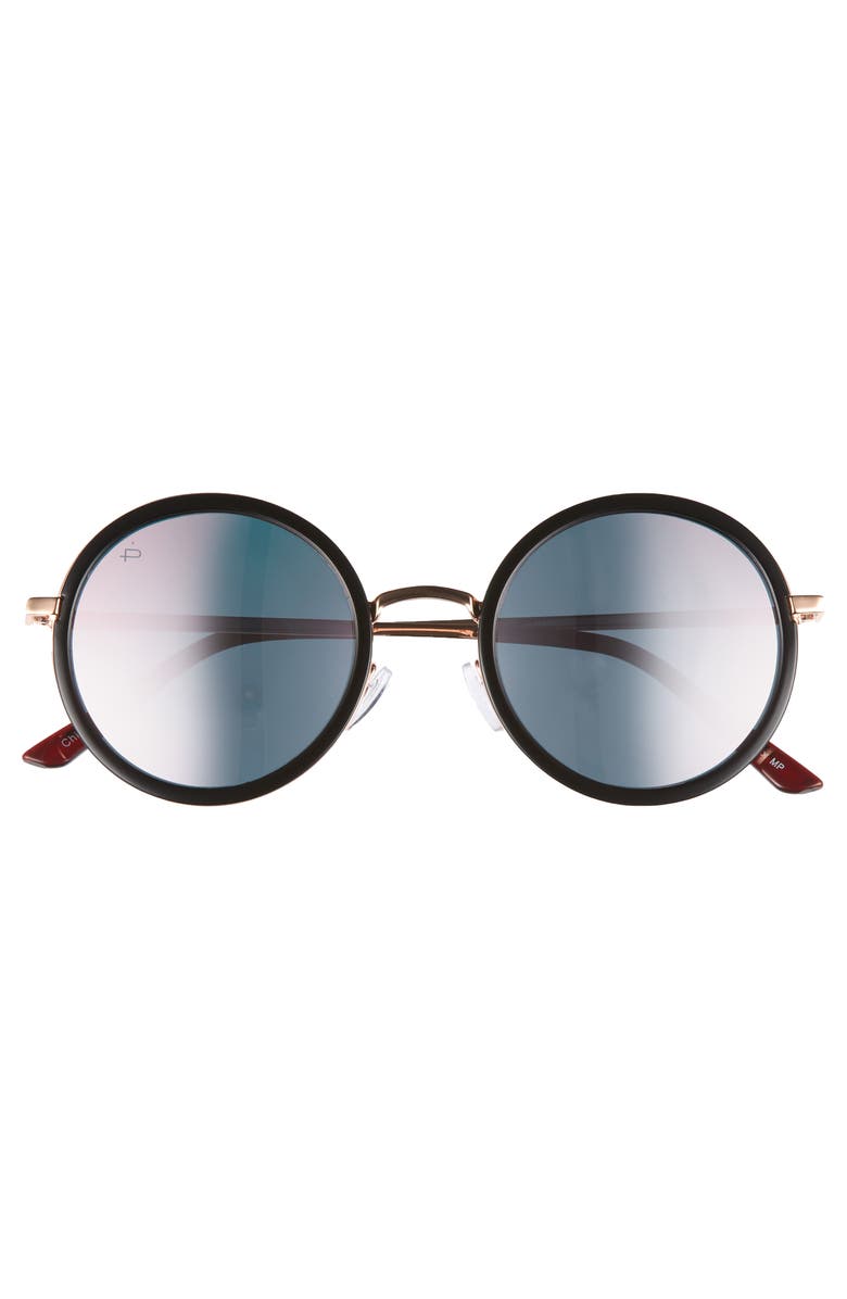 Privé Revaux x Madelaine Petsch The Street 53mm Round Sunglasses, Alternate, color,