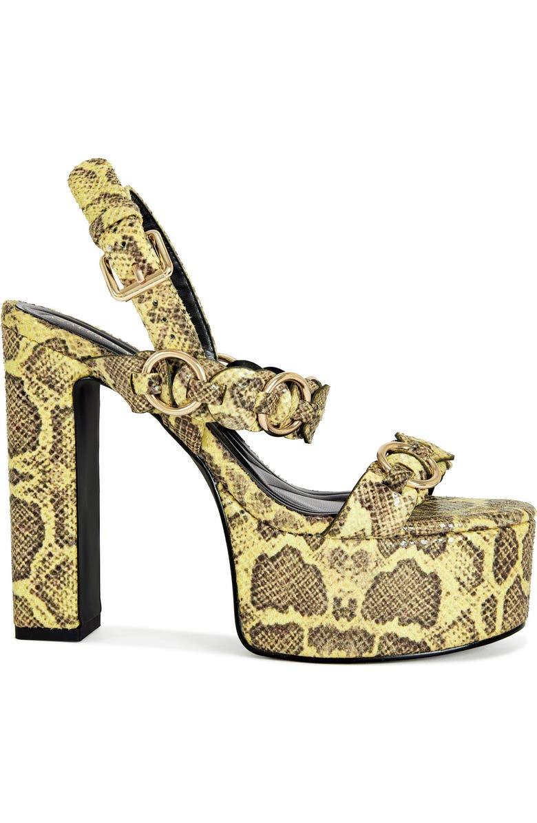 AZALEA WANG Tarynn Slingback Platform Sandal, Alternate, color,