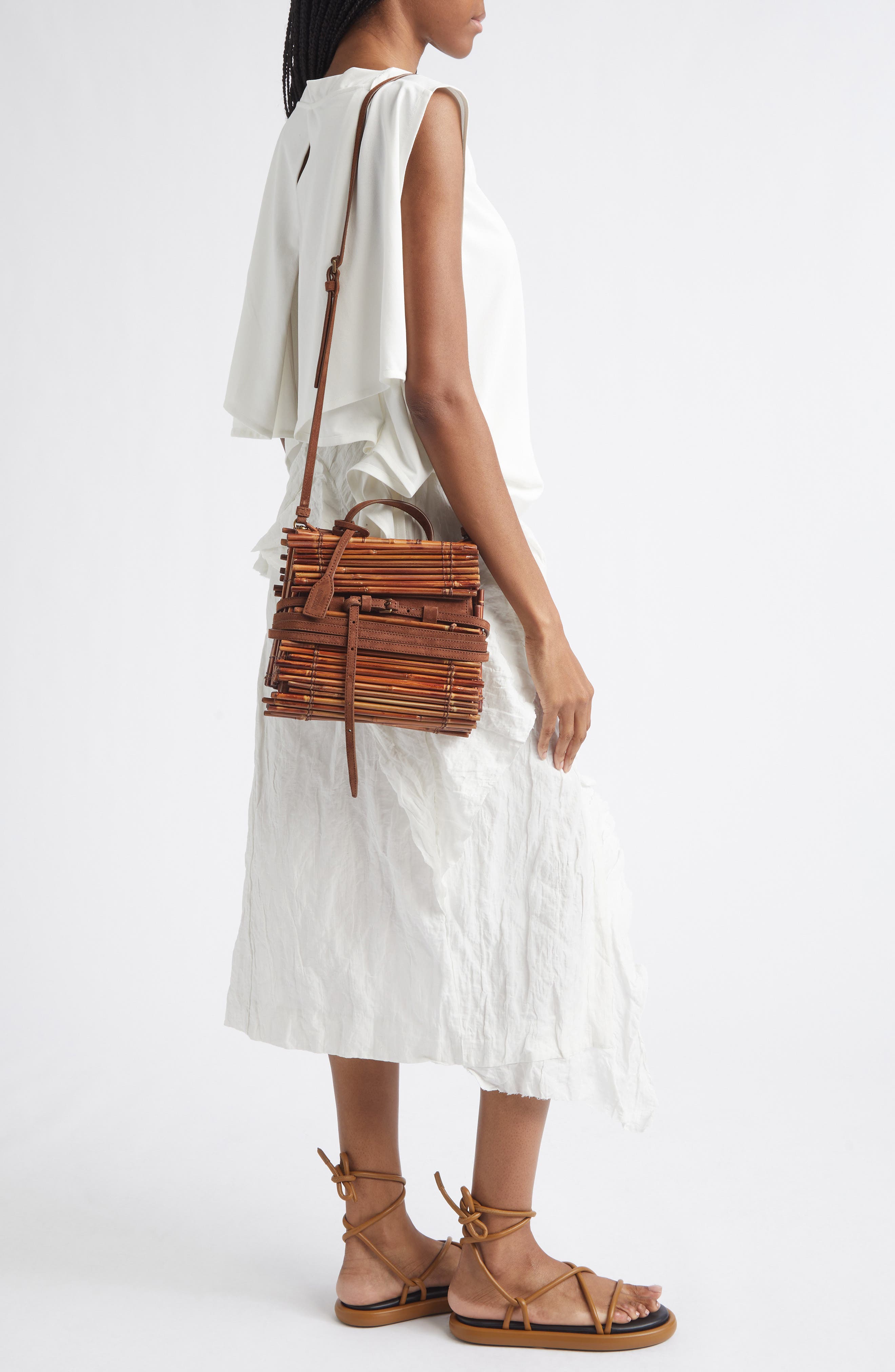Tie Me Bamboo Top Handle Bag, Alternate, color, 30A ONE COLOR