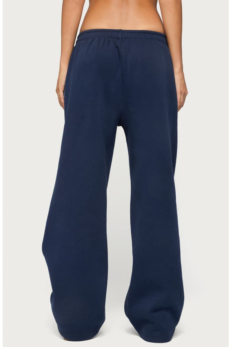 Club Edikted Wide Leg Sweatpants, Alternate, color, NAVY