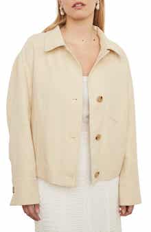 Vince Organic Cotton & Linen Twill Jacket