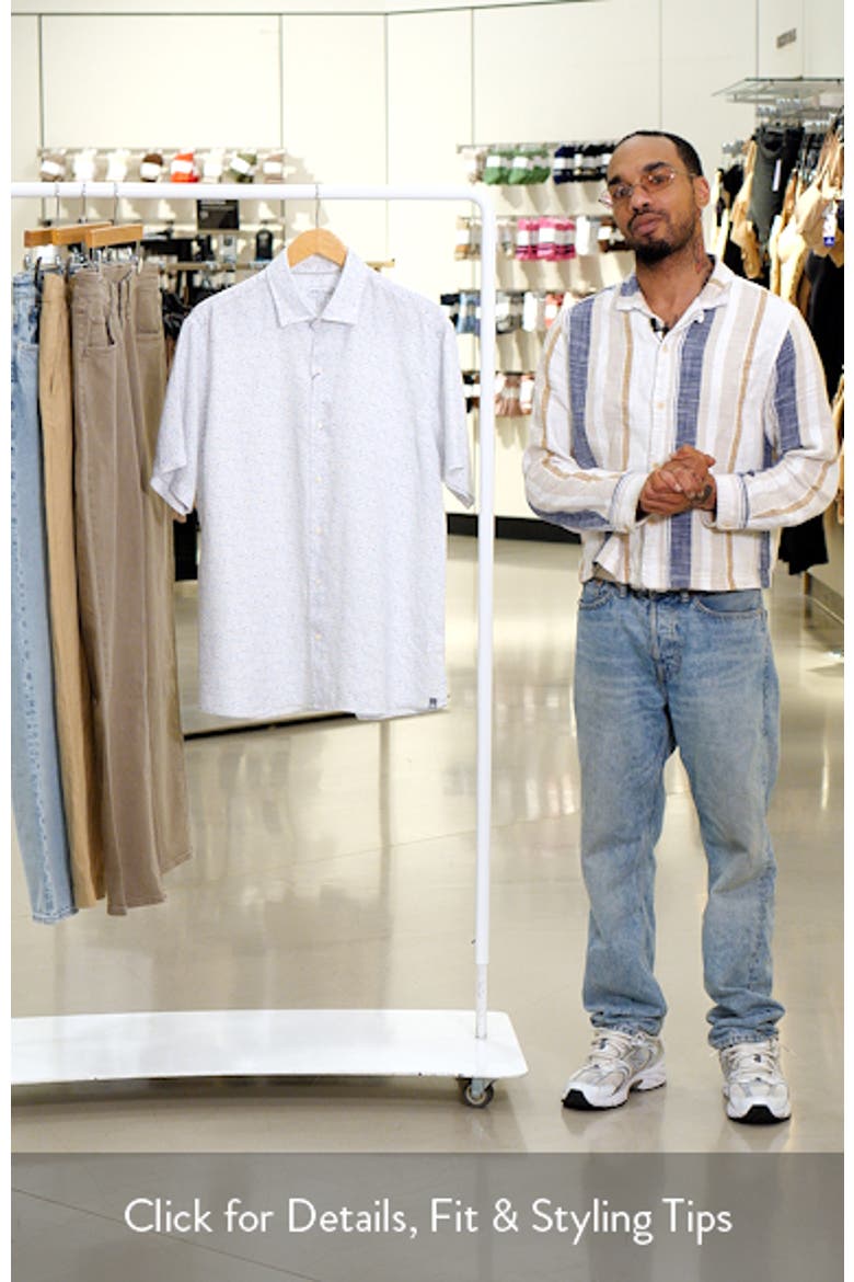 Soiree Short Sleeve Linen Button-Up Shirt video