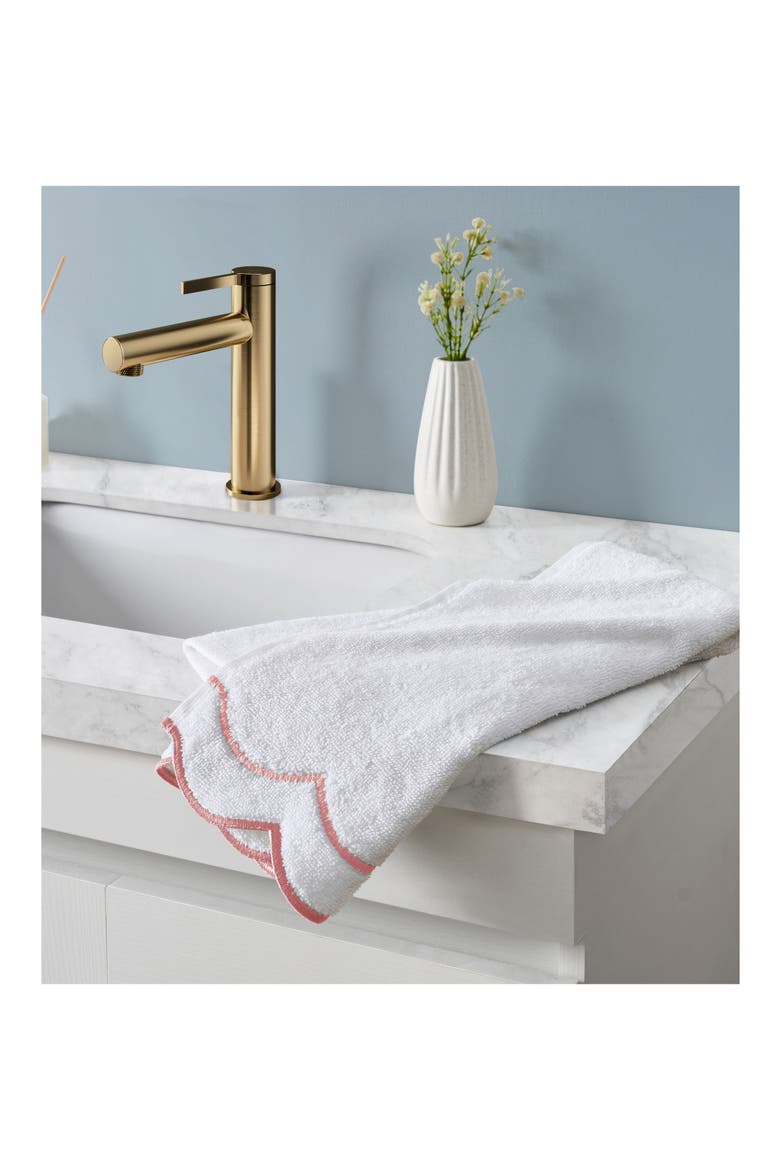 Scallop Hand Towel, Alternate, color, BLUSH