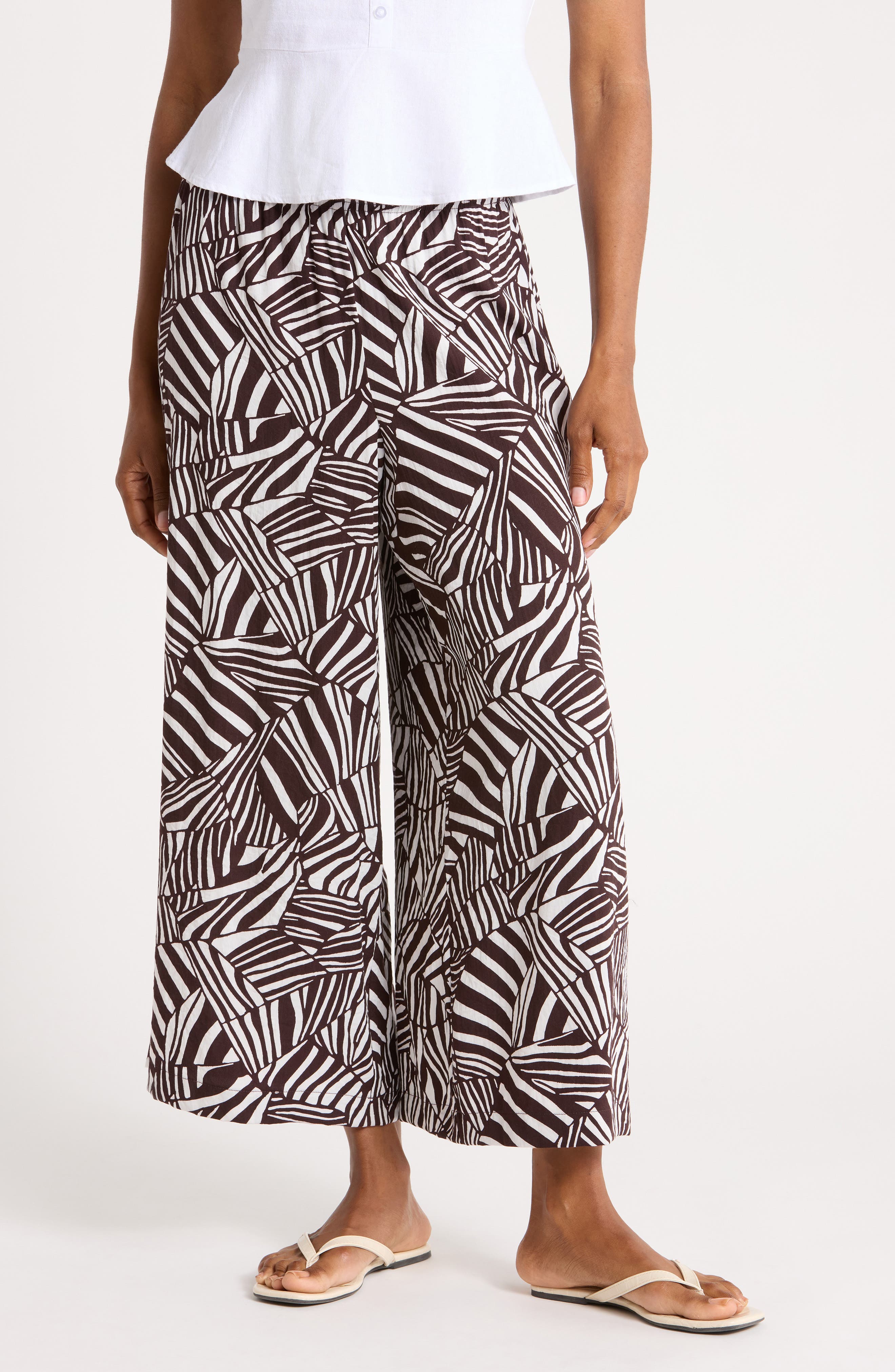 Adrianna Papell Wide Leg Pull-On Pants