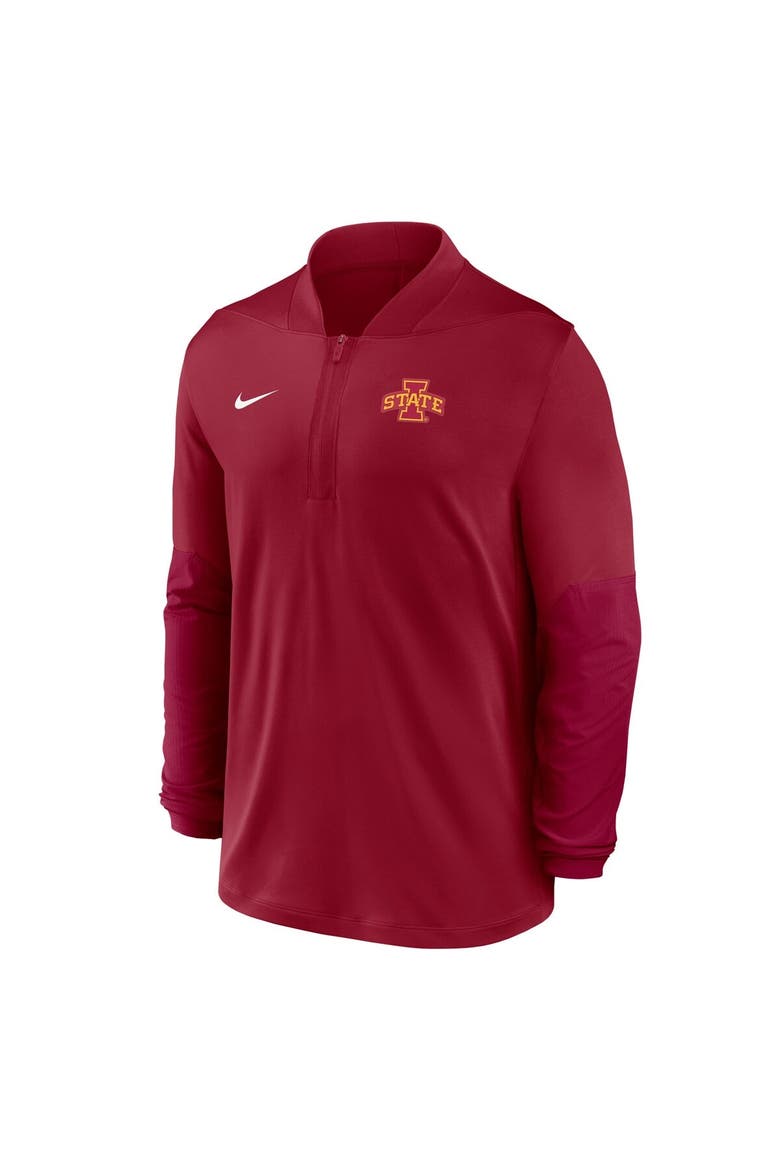 Men's Nike  Cardinal Iowa State Cyclones Dri-FIT Half-Zip Pullover, Alternate, color, Cardinal