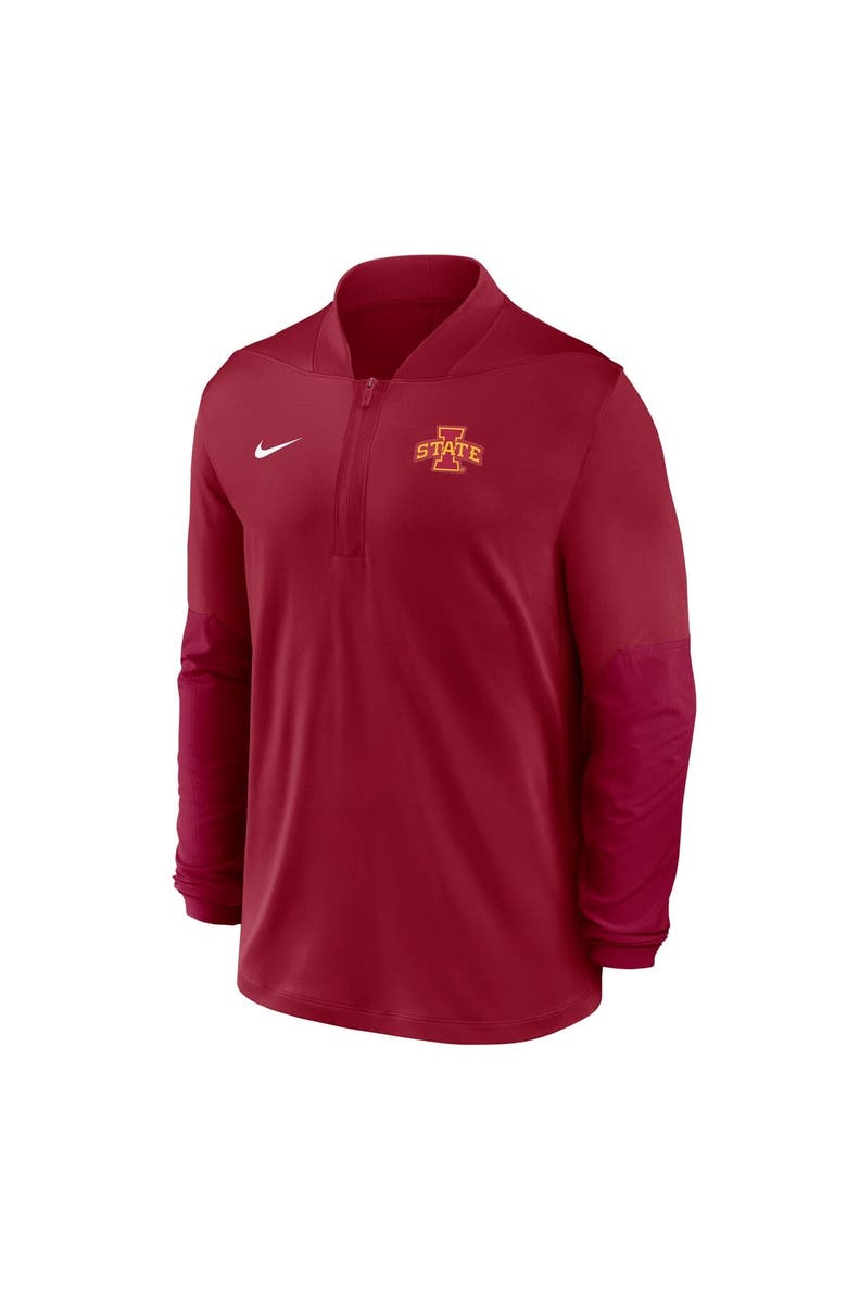 Nike Men's Nike Cardinal Iowa State Cyclones Dri-FIT Half-Zip Pullover, Alternate, color, Cardinal