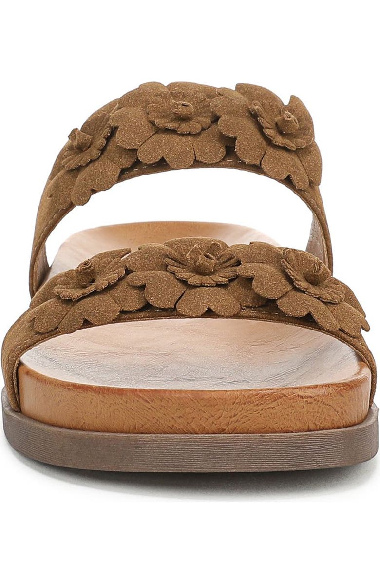 Blowfish Malibu Lovely Slide Sandal, Alternate, color, Scotch Brown Faux Suede