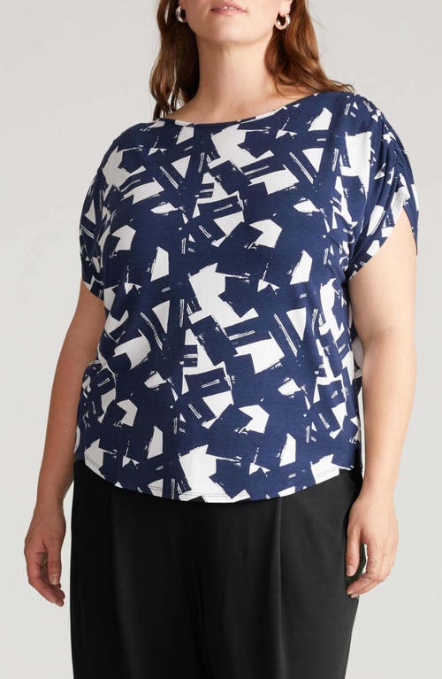 Universal Standard Helena Divine Jersey Top In Blue