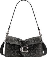 COACH Soft Tabby 26 Crystal Signature Denim Shoulder Bag