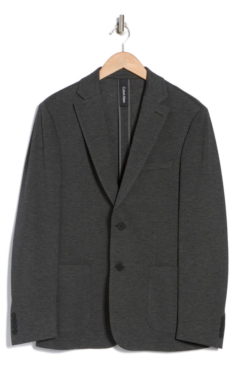 Calvin Klein Woven Sport Coat, Alternate, color, Grey