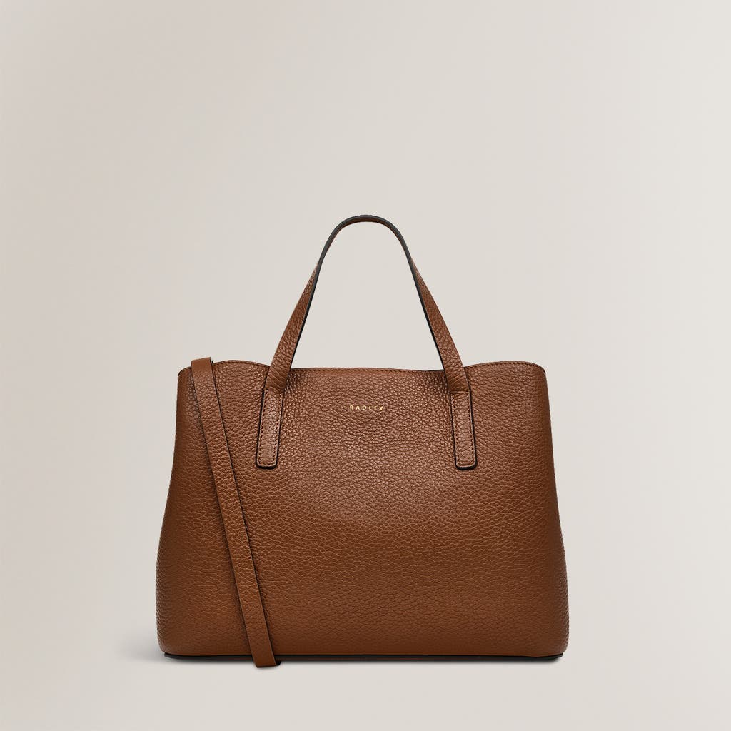 Radley London Dukes Place Medium Ziptop Satchel Bag In Saddle