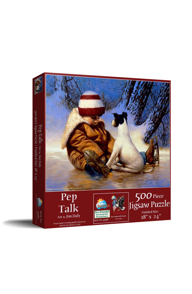 Sunsout Pep Talk 500 piece Jigsaw Puzzle for Adults, Main, color, Multicolor