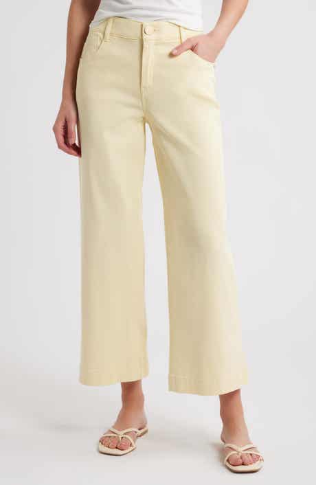 Wit & Wisdom Sam High Waist Ankle Wide Leg Twill Pants