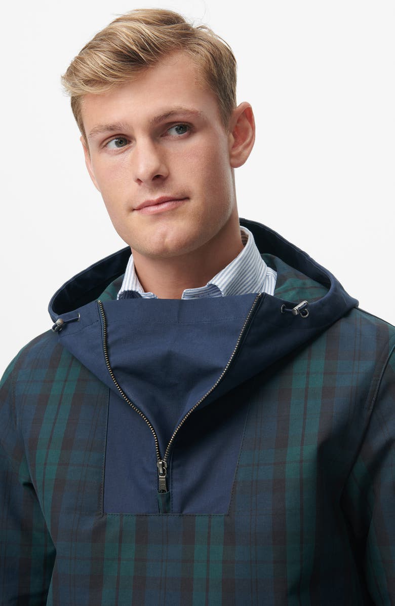 Brooks Brothers Water Repellent Windbreaker, Alternate, color, Navy Multi