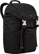 SANDRO Recycled leather backpack