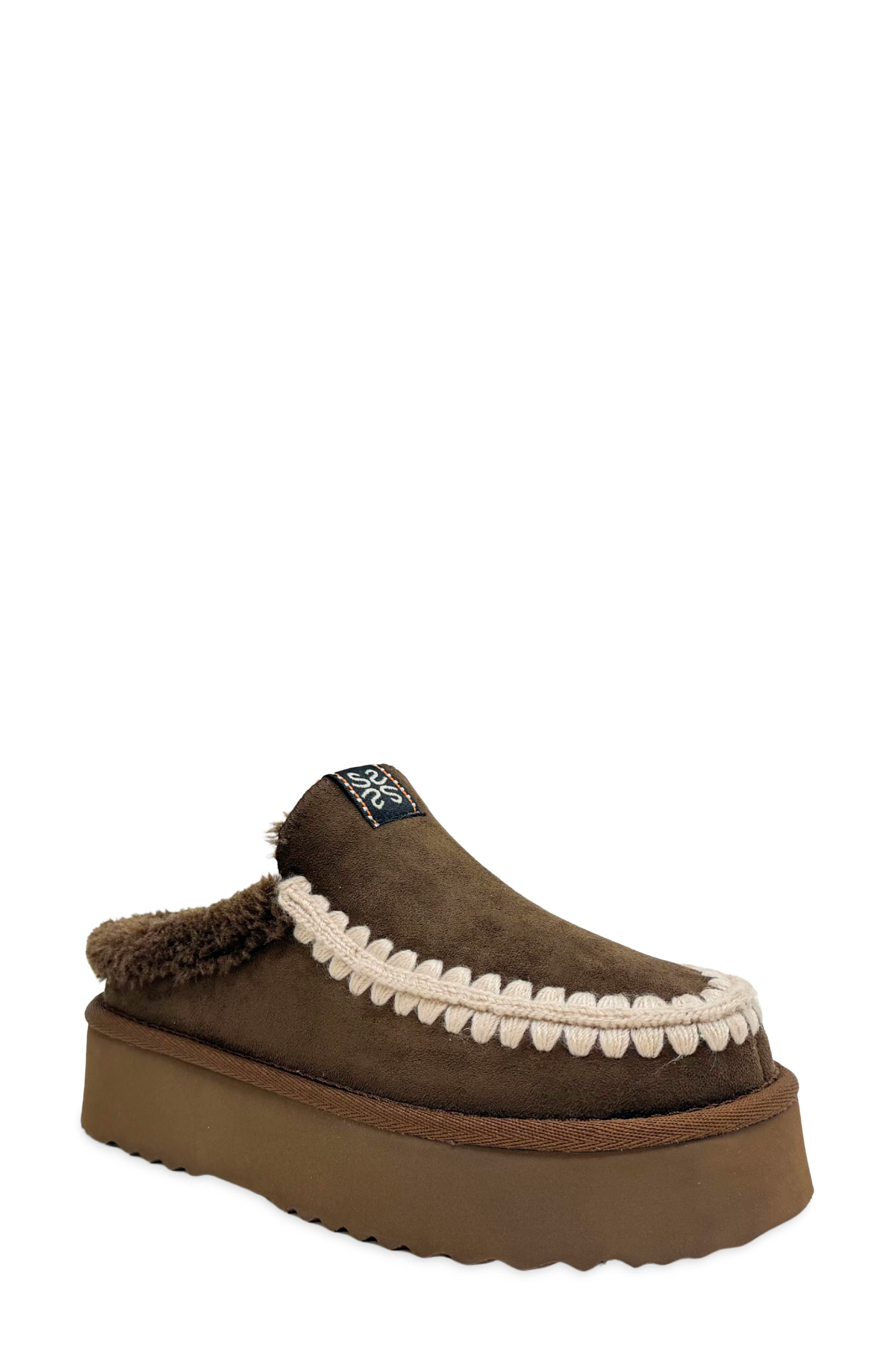 Trinity Faux Suede Clog