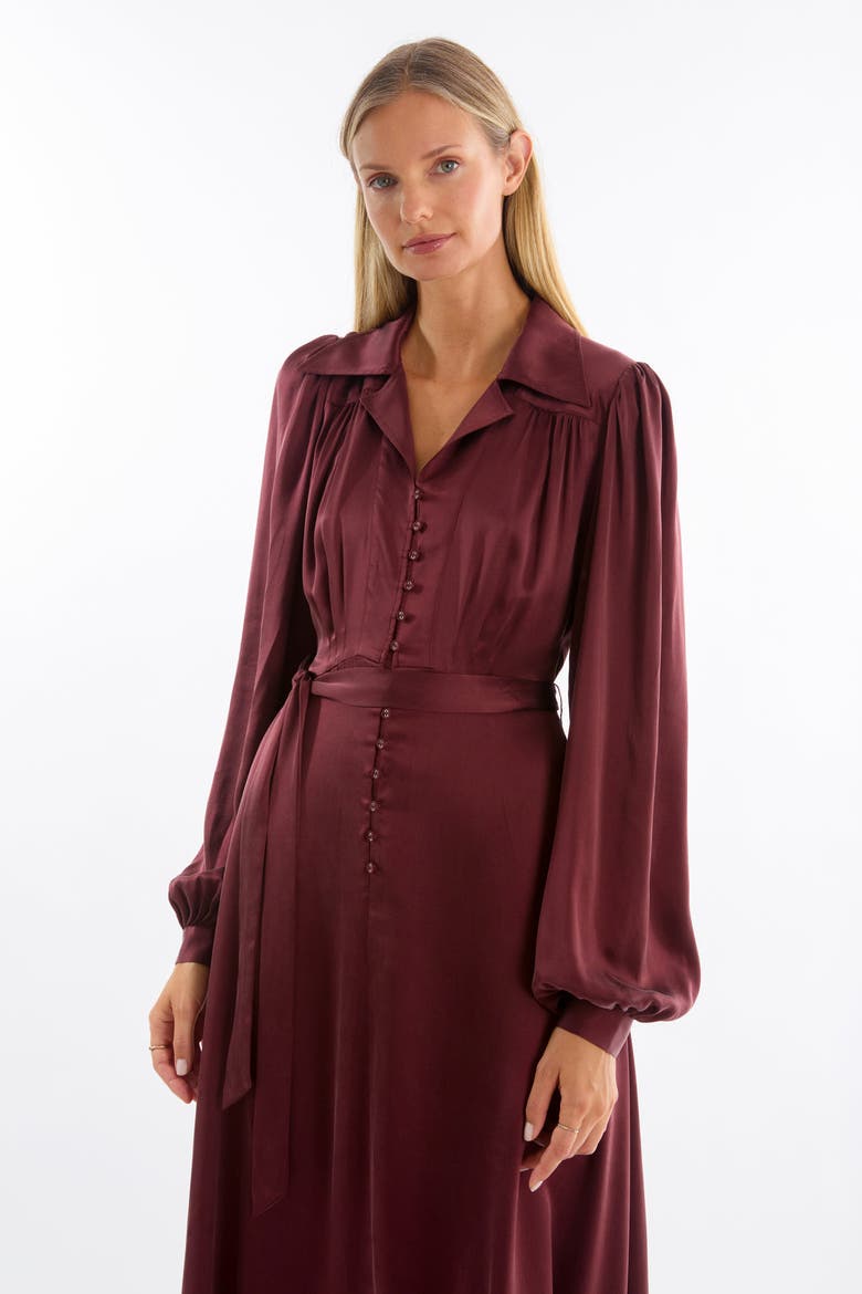 Polly Dress, Alternate, color, Mulberry