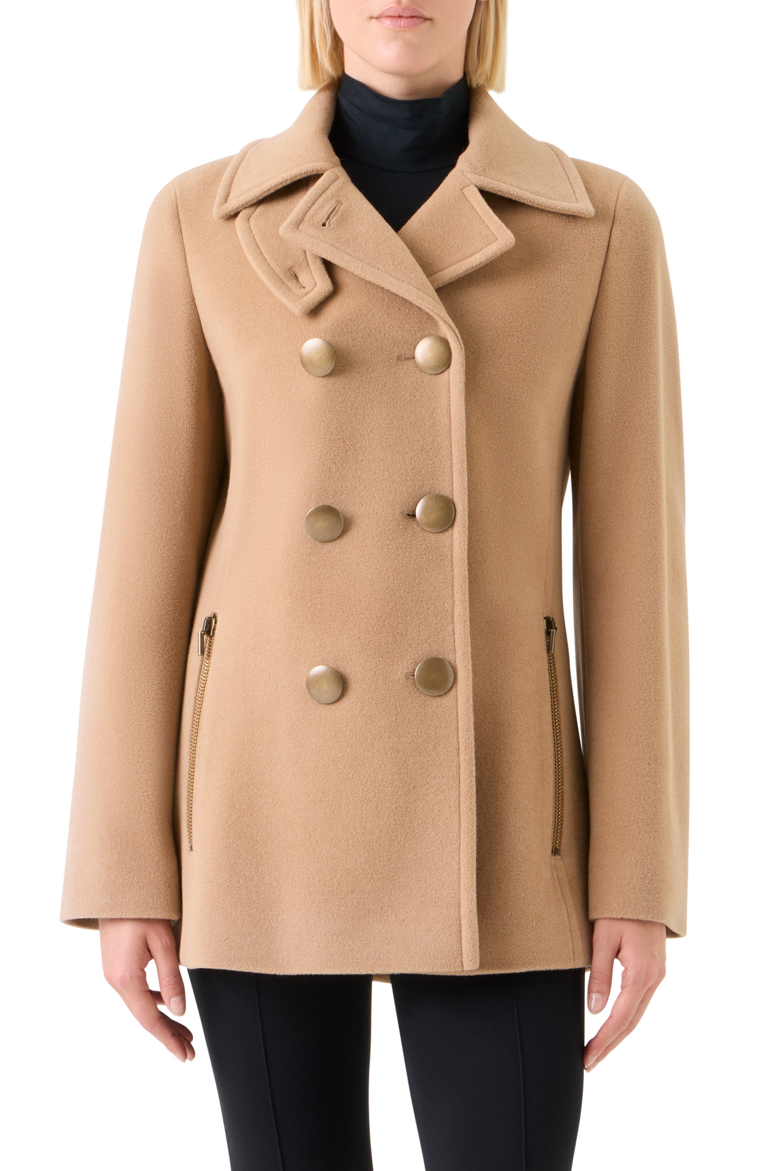 Wool Blend Peacoat - image 3