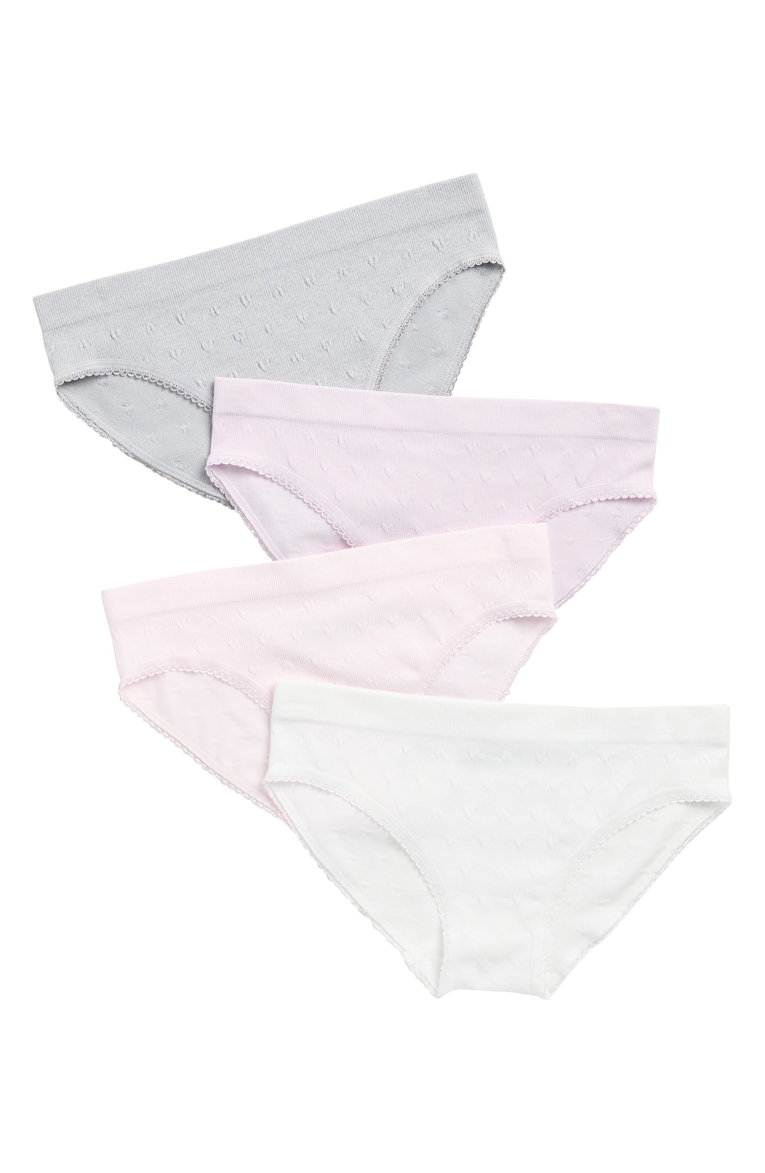 Laura Ashley Kids' Assorted 4-Pack Bikini Briefs